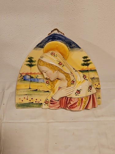 Placca devozionale ceramica - placca,