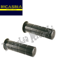 0972 - COPPIA SERIE MANOPOLE NERE VESPA 50 SPECIAL R L N 125 ET3 PRIMAVERA