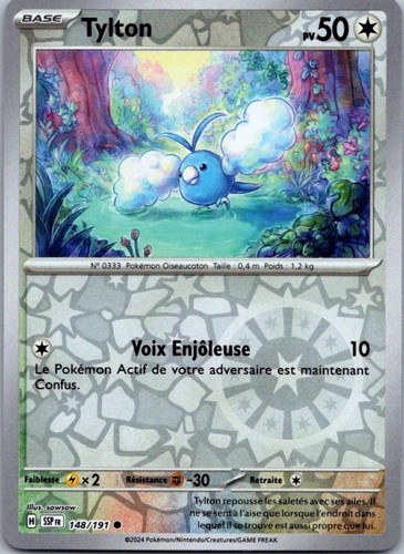 Carte pokémon tylton - pokémon, 148/191