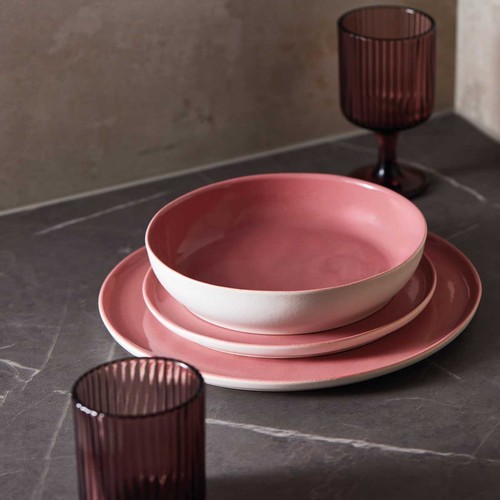 Piatti bassano rosa set - piatti,