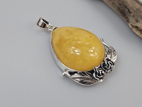 Collana ambra ciondolo - , in
