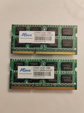 2 Pezzi - 2GB Laptop RAM ASint PC3-10600S DDR3 SSZ3128M8-EDJ Memoria PC3 PC