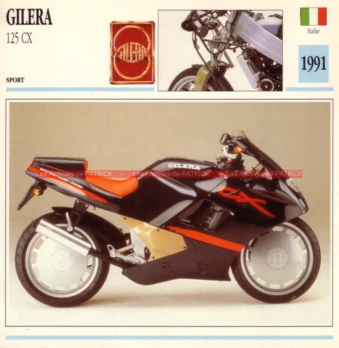 Gilera 125 1991 fiche - 1991, :