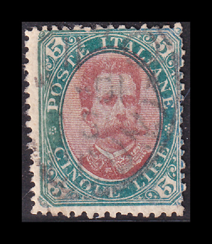 Italia 1889 umberto l - umberto, 5