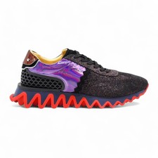 Christian Louboutin Loubishark Brillantini Viola Uomo Sneakers Eu 45.5 US 12.5