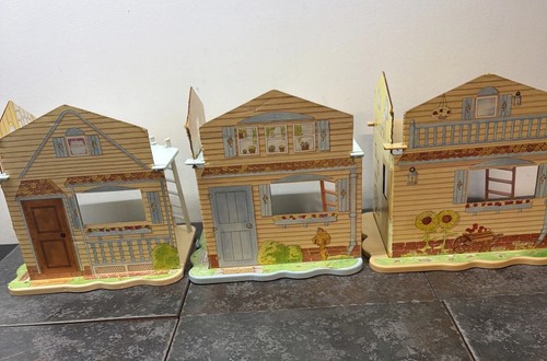 Vintage maple town story - town, doll