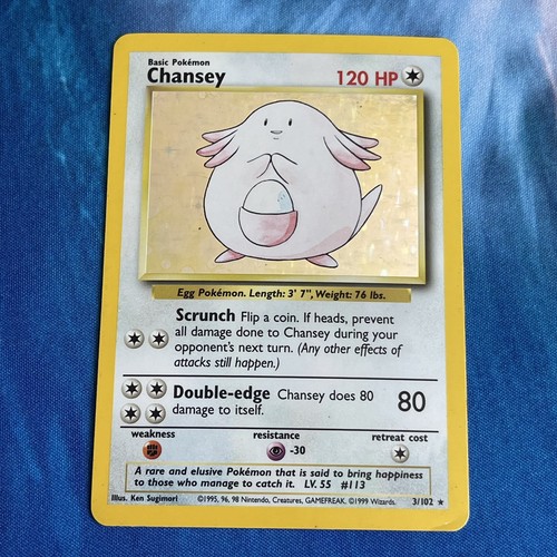 Pokemon card chansey 3 102 - pokemon, 3/102