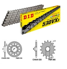 SUZUKI GSX 750 1983 1984 1985 1989 KIT TRASMISSIONE DID 530 CORONA PINGNONE PBR