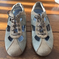 Scarpe da trekking aperte Merrell Relay Skip tela pelle grigio ardesia blu donna 7.0