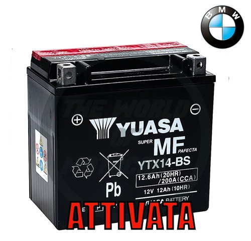 Batteria moto yuasa ytx14 - batteria,