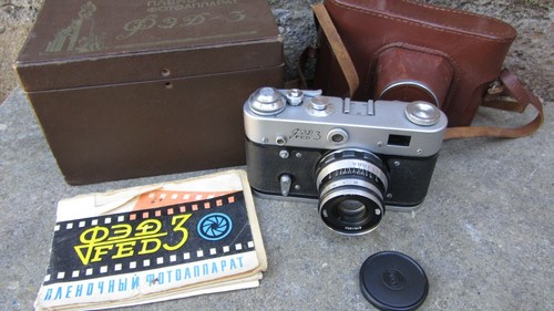 Fotocamera sovietica fed a - fed-3,