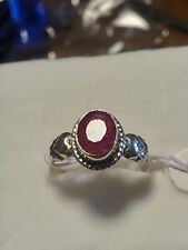 Anello Argento Rubellite