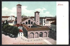 Cartolina Milano, Chiesa S. Ambrogio 