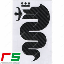 alfa romeo 2 ADESIVI BISCIONE 2016 sticker mito 147 giulietta 156 159 carbonlook