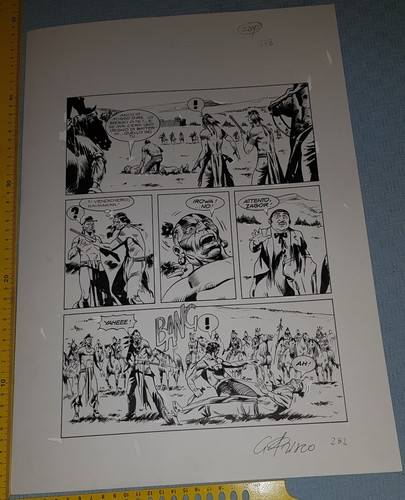Tavola originale zagor - tavola,