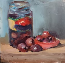 olive, kalmata, dipinto ad