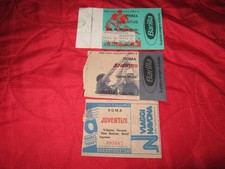 6 vecchi biglietti partite di calcio serie a e italia 90 roma juventus