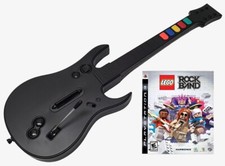 NUOVO PS3 Guitar Hero Controller + LEGO Rock Band Game Set Kit Bundle playstation3