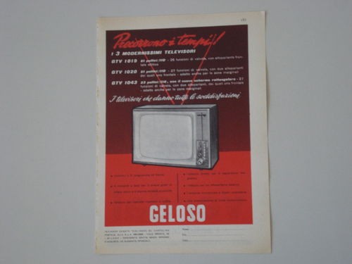 Advertising pubblicità 1960 - advertising,
