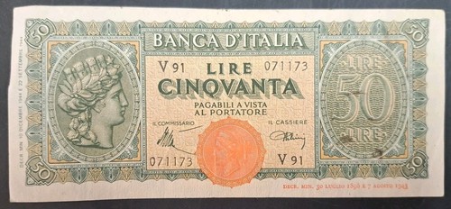 1944 italy lire - lire, p74