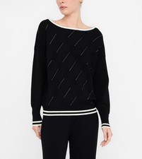 Maglia con strass logo LIU JO