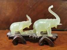 pregiata coppia elefante giada