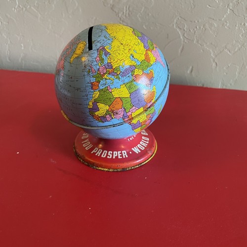 Vintage metallo world globe - vintage,