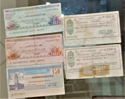 Mini assegni anni cinque - assegni,