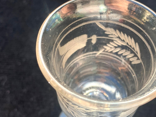 Anciens verres gravés et - 7,