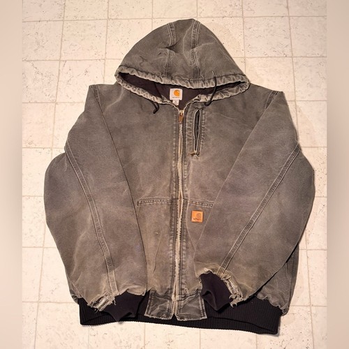 Carhartt gray hooded - carhartt, jacket