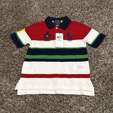 Polo Ralph Lauren taglia 2/2T polo a righe con bottoni