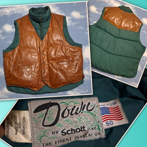 Vest puffed leather goose - ,