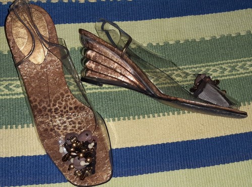 Scarpe azzurre plastica - scarpe,