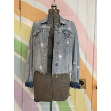 Giacca Denim Cropped Ricamata