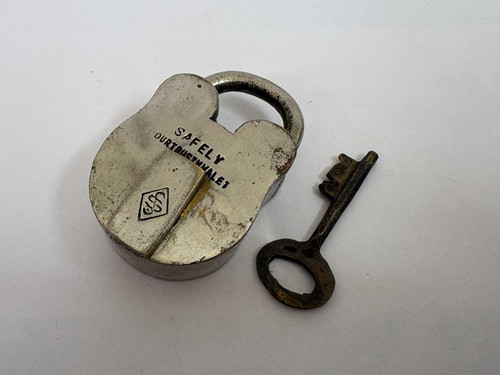 Lucchetto vintage ottone - vintage,