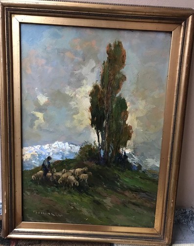 Dipinto firmato raffigurante