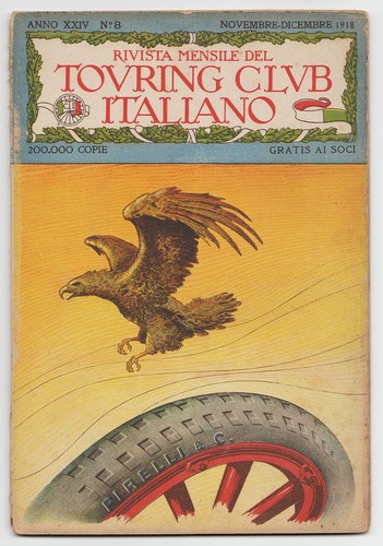 Rivista antica mensile touring - rivista,