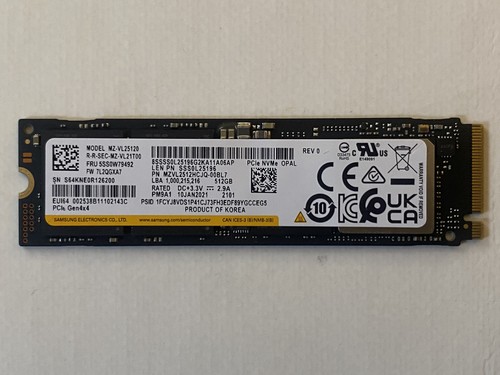 Ssd samsung pm9a1 vl25120 - samsung,