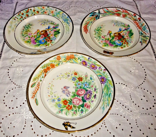 Piatti biedermeier kpm - piatti,