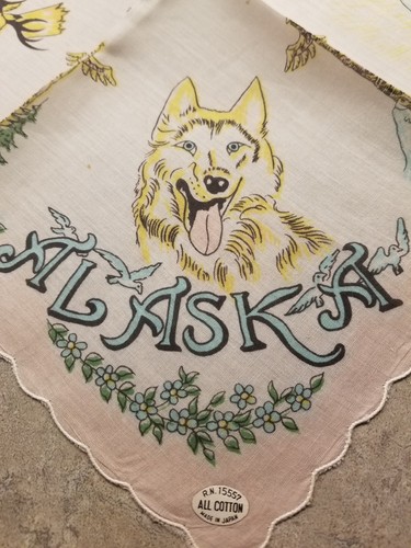 Nos vintage hankie alaska - nos,