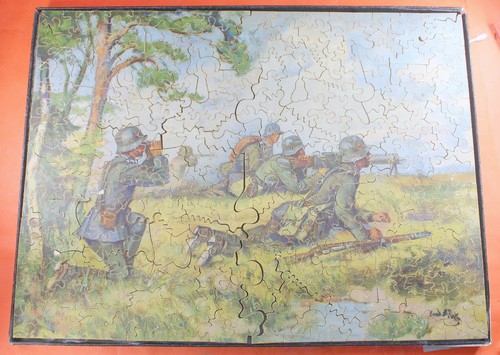 Grande vecchio puzzle legno - vecchio,