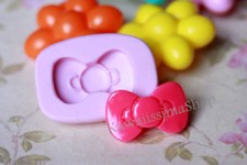 Stampo in gomma per fimo, cernit, pasta zucchero forma a fiocco 2.9 cm * 1.8 cm