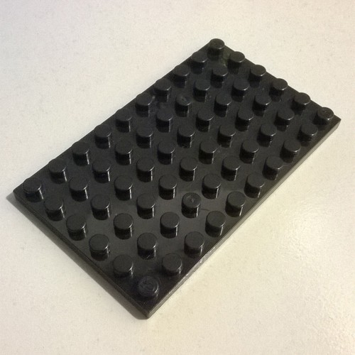 Lego 3033 plate 6x10 black - 6x10,