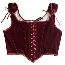Corsetto vittoriano in velluto