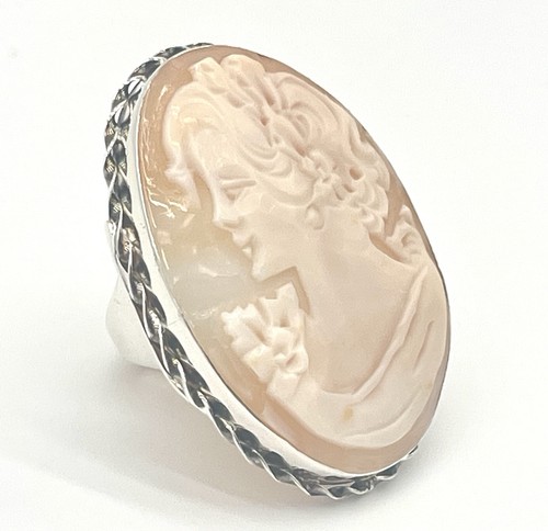 Anello argento 925 cammeo - anello,