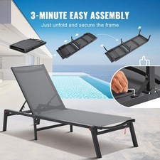 Chaise longue da patio in