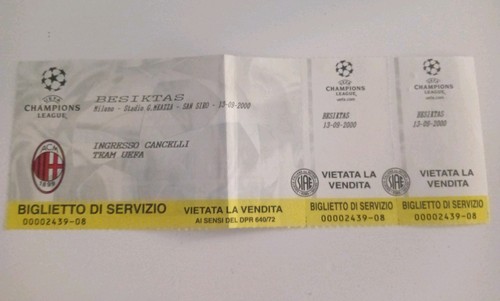 Biglietto ticket stadio milan - stadio,
