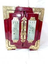 Cofanetto Cinese Legno Giada Vintage Old China Chinese Box Chino Portagioie Cina