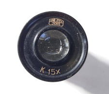 Oculare Carl Zeiss Jena K15X microscopio 23,2 mm