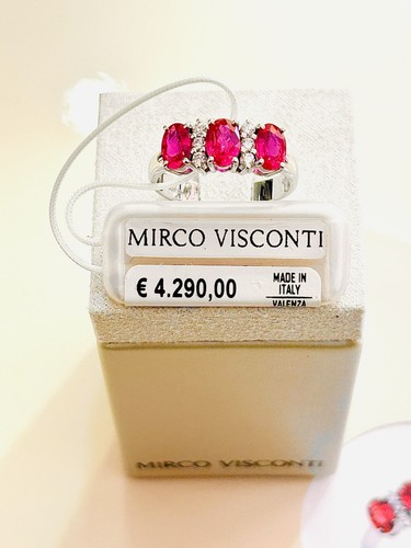 Anello con rubini naturali - naturali, e